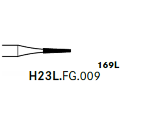 H23L.FG.009 Tapered Tungsten Carbide Finishing Bur