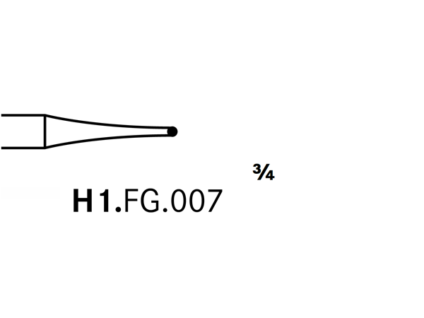Load image into Gallery viewer, Komet H1.FG.007 Carbide Bur