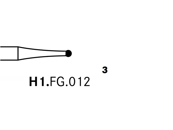 Load image into Gallery viewer, Komet H1.FG.012 Carbide Bur