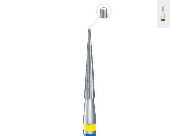 Load image into Gallery viewer, Komet H134Q Facial/Labial Tungsten Carbide Q-Finisher Bur