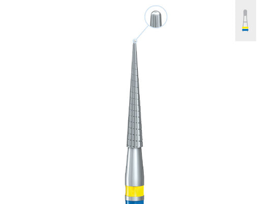 Komet H134Q Facial/Labial Tungsten Carbide Q-Finisher Bur