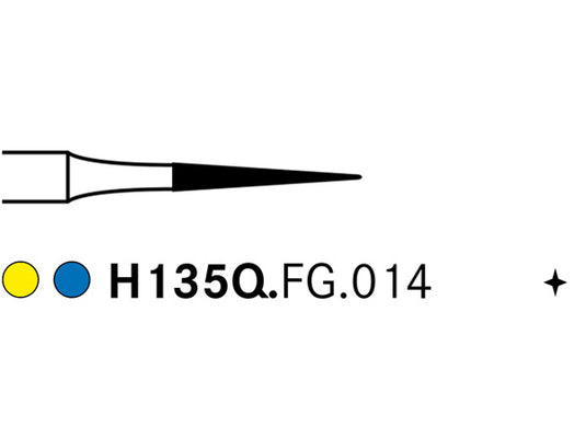 Komet H135Q.FG.014 Carbide Q-Finisher Bur