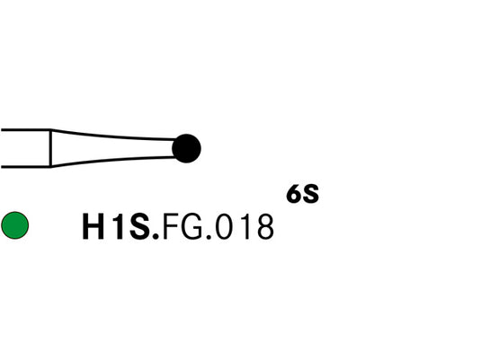 Komet H1S.FG.018 Carbide Preparation Bur