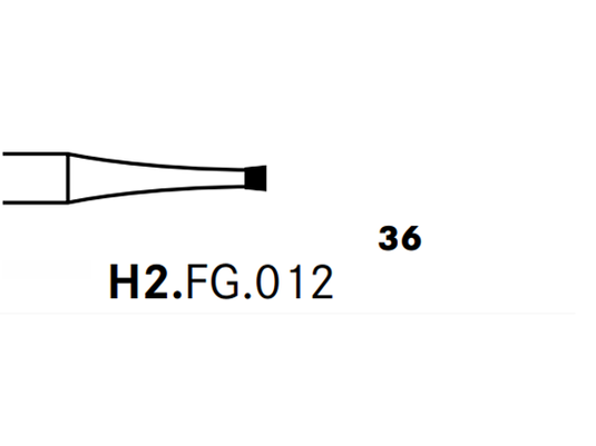 Komet H2.FG.012 Tungsten Carbide Bur