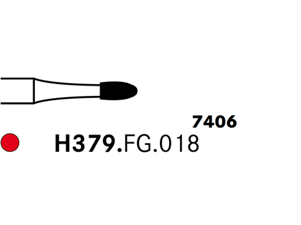 Load image into Gallery viewer, Komet H379.FG.018 Carbide Bur
