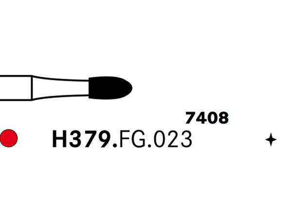 Load image into Gallery viewer, Komet H379.FG.023 Carbide Bur
