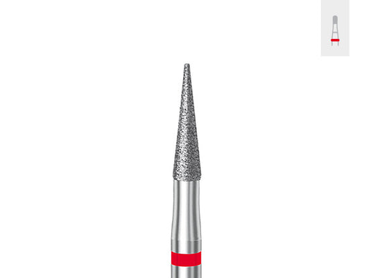 Komet 8852 Pointed Diamond Trimming Bur also known as FSD6F