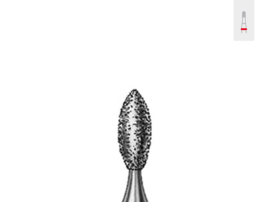 Komet 8368 Football Diamond Finishing Bur