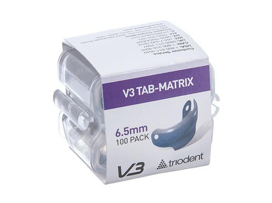 Triodent V3 6.5mm Tab-Matrix 100 Pack