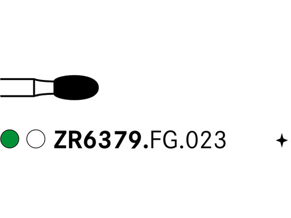 Load image into Gallery viewer, Komet ZR6379.FG.023 Egg Ceramic Grinder Diamond Bur