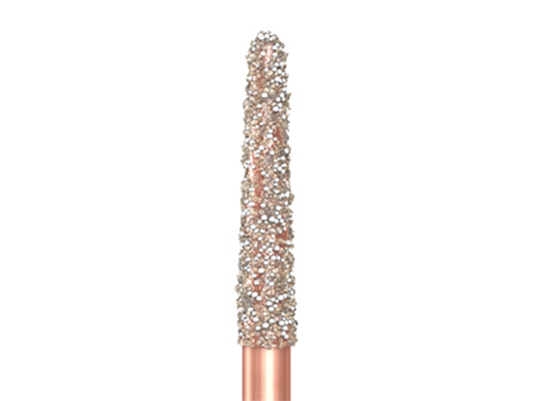 Komet® DIAO KP6879K Tapered Modified Chamfer Long Diamond Preparation Bur