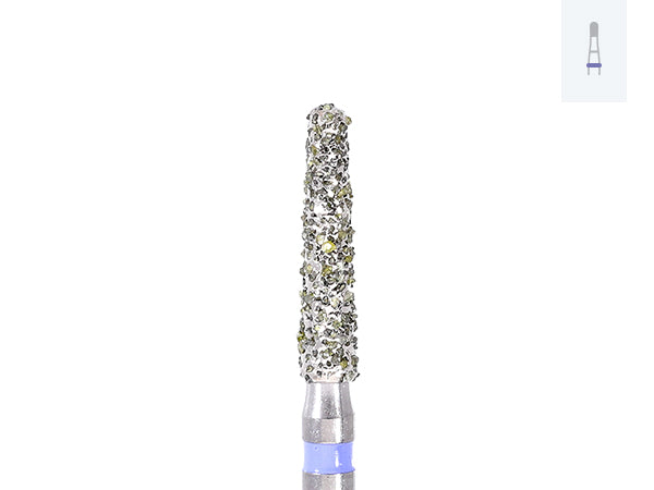 847KRXC Deep Purple Extra-Coarse Modified Tapered Diamond Preparation Bur
