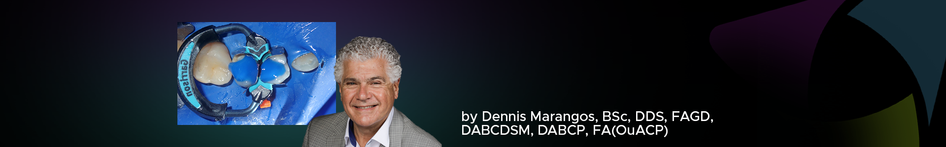 Blog banner featuring Dr. Dennis Marangos and a clinical case
