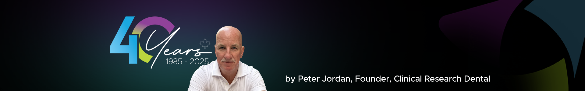 Blog banner featuring Peter Jordan and the CRD 40th logo