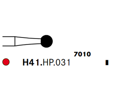 H141.HP.031 Round Tungsten Carbide Laboratory Bur