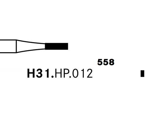 Komet H31.HP.012 Carbide Laboratory  Bur