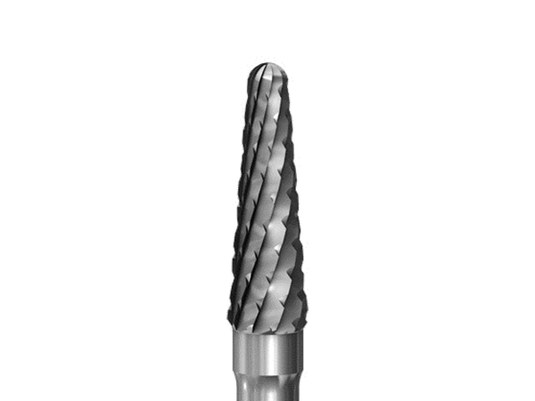 H79ACR Laboratory Cutter Carbide Dental Bur in detail with white background