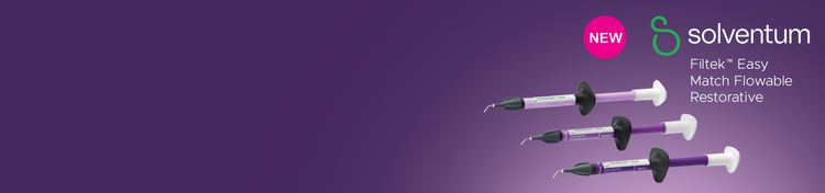 Solventum dental products on a purple background