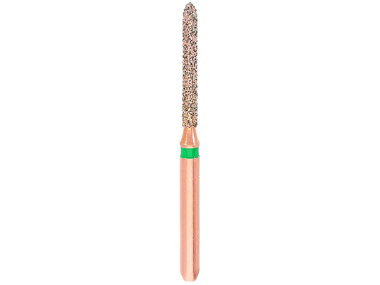 Komet® DIAO KP6879 Long Parallel Modified Chamfer Diamond Preparation Bur