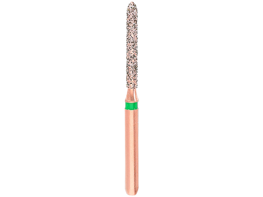 Komet® DIAO KP6879 Long Parallel Modified Chamfer Diamond Preparation Bur