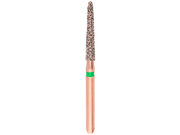 Load image into Gallery viewer, Komet® DIAO KP6879K Tapered Modified Chamfer Long Diamond Preparation Bur
