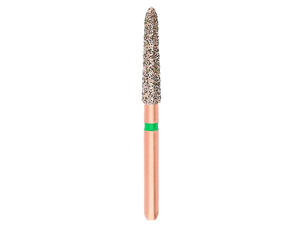 Load image into Gallery viewer, Komet® DIAO KP6879K Tapered Modified Chamfer Long Diamond Preparation Bur
