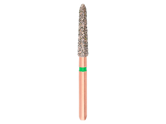 Komet® DIAO KP6879K Tapered Modified Chamfer Long Diamond Preparation Bur