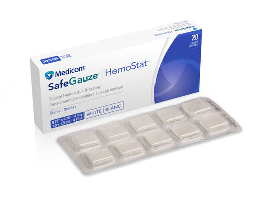Medicom SafeGauze HemoStat 20-pack