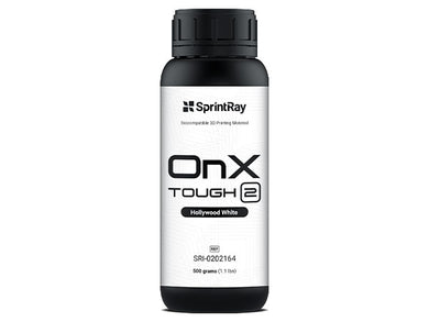 OnX Tough 2 printing resin in shade Hollywood White