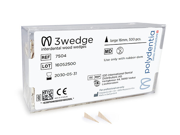 Load image into Gallery viewer, Polydentia 3wedge Interdental Wood Wedges
