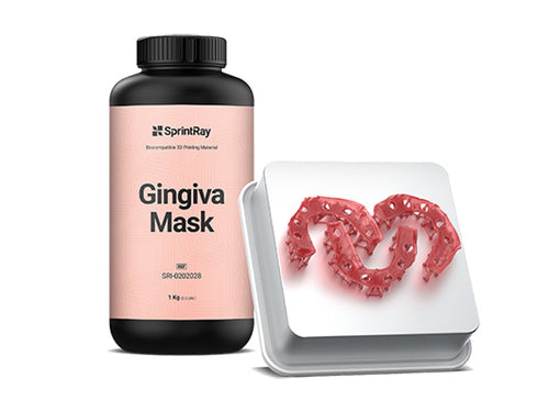 sprintray bottle gingiva mask with sample gum model print