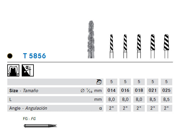 Load image into Gallery viewer, T5856 turbo bur technical details
