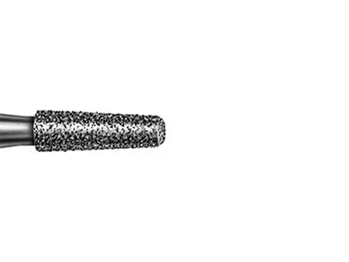 Komet 8959KR Tapered Modified Shoulder Diamond Preparation Bur in Detail with white background