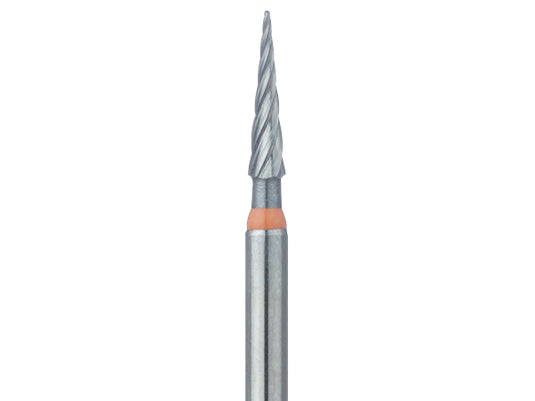 carbide finishing bur with regular shape and length is 6 mm, comes in 5 pack