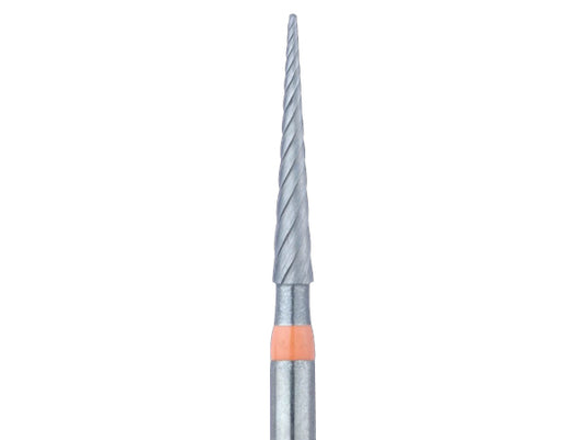carbide finishing bur with regular shape and length is 9 mm,  comes in 5 pack