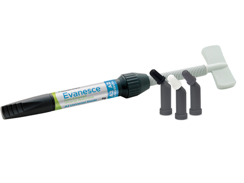 Clinician's Choice Evanesce Nano-Enhanced Universal Restorative Composite Refills syringe and compules