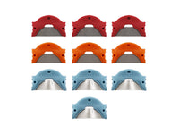 Set of six sanding discs in red, orange, and blue Bioclear™ TruContact 2.0 Interproximal Saws and Sanders