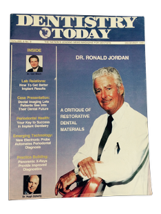 Dr. Ronald Jordan on the cover of Dentistry Today