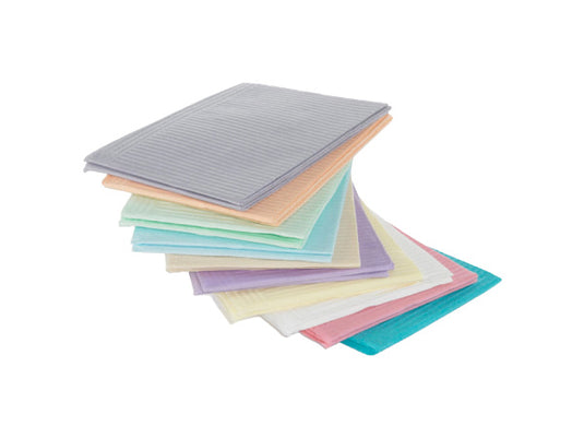 Bavoirs 2 plis bleus Medicom® SafeBasics® Dry-Back®