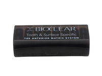 Black container labeled 'Bioclear' on a white background