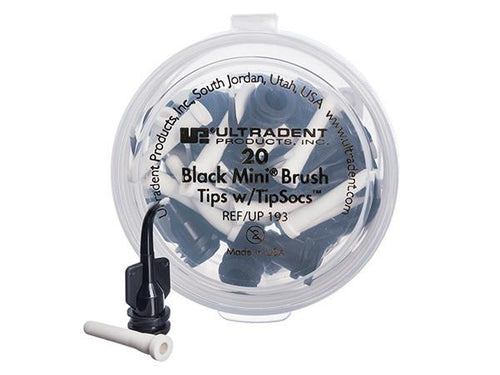 Black Mini Brush Tips 20-Pack