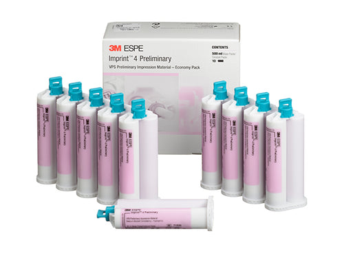 3M™ ESPE™ Imprint™ 4 Preliminary VPS Impression Material, 71539, ten 50 mL cartridges