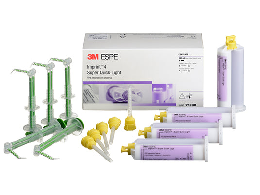 3M™ ESPE™ Imprint™ 4 Super Quick Light Body Refill, 71490, four 50 mL cartridges