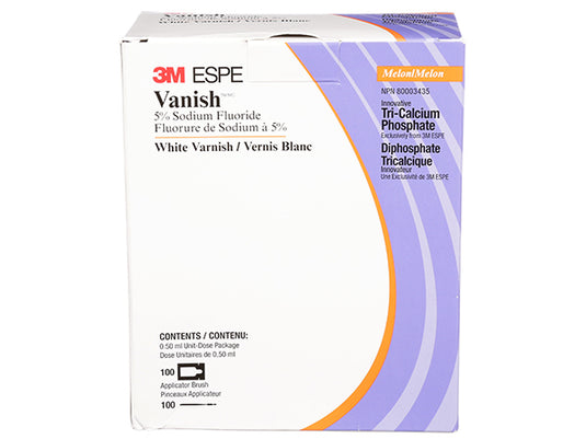 3M ESPE Vanish 5% Sodium Fluoride White Varnish, 12154L, melon flavour