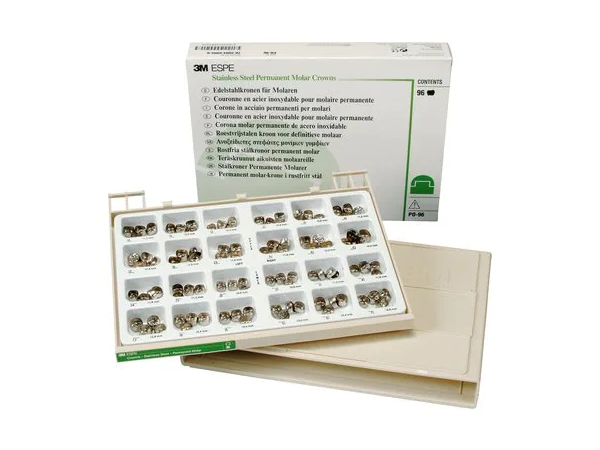 Load image into Gallery viewer, 3M ESPE Stainless Steel Permanent Molar Crown Set Kit
