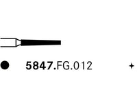 Komet 5847.FG.012 Diamond Preparation Bur