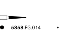 Komet 5858.FG.014 Diamond Bur