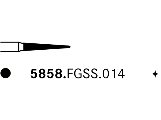 Komet 5858.FGSS.014 Diamond Bur