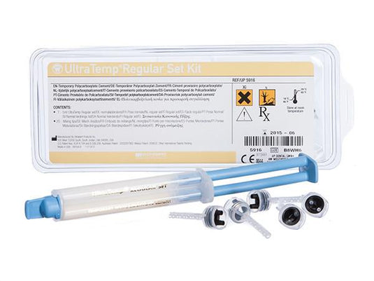 Ultradent UltraTemp Polycarboxylate Non-Eugenol Temporary Luting/Filling Material Kit