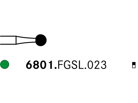 Komet 6801.FGSL.023 Diamond Bur